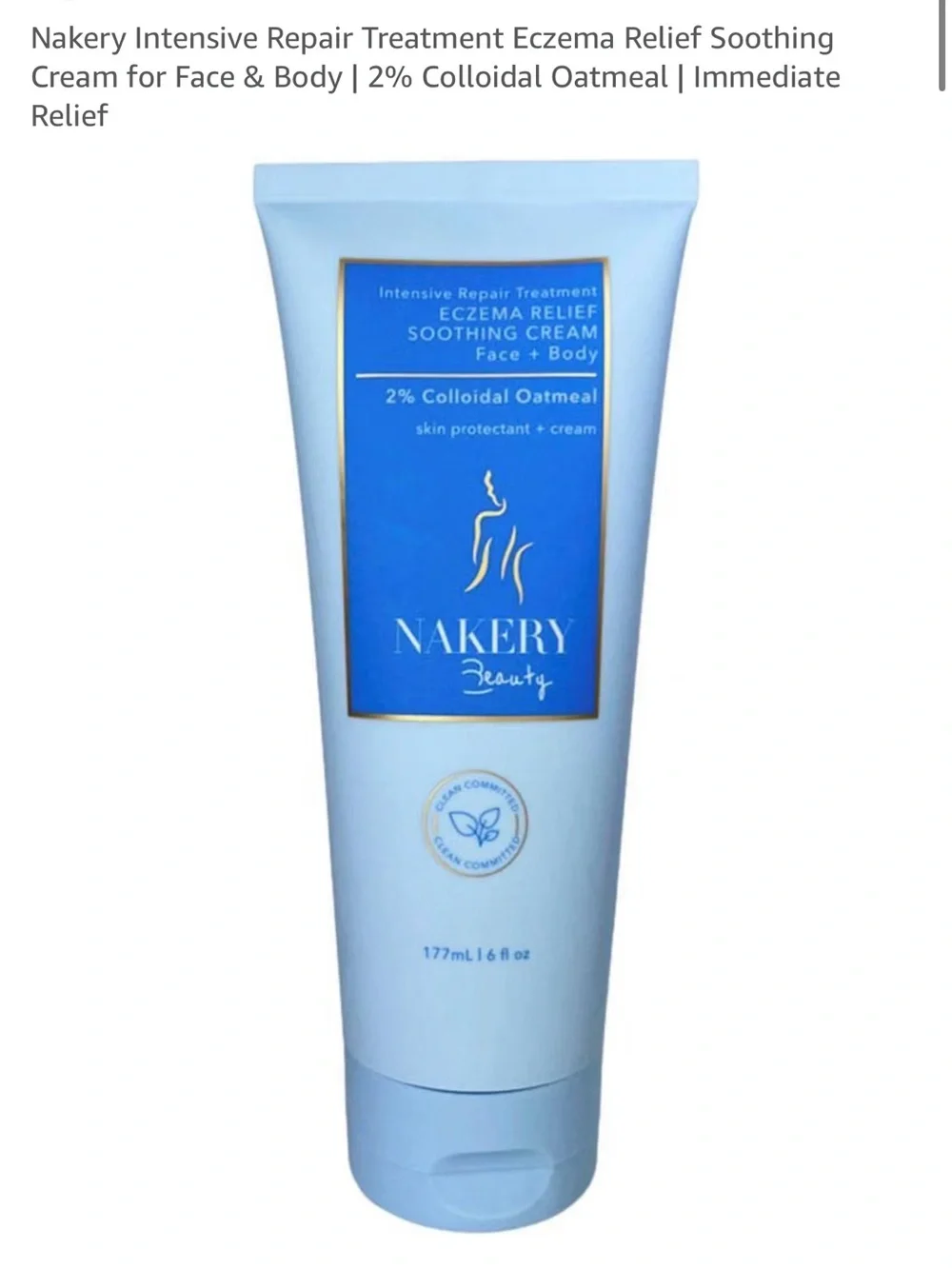 Nakery Blue Soothing Eczema Relief Cream for Face & Body